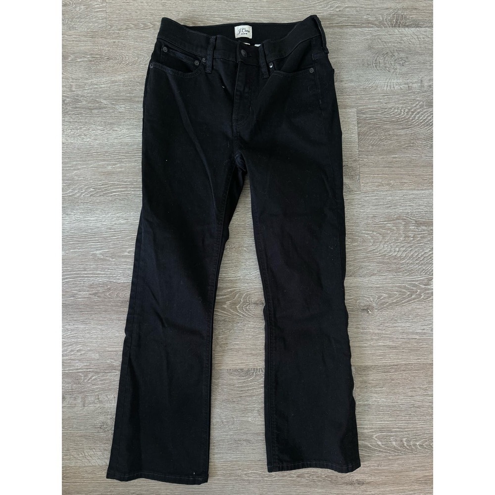 J.Crew EUC 9 Demi-boot Cropped Jeans in Stay Black Wash Size 27 Mid Rise - Picture 6 of 11